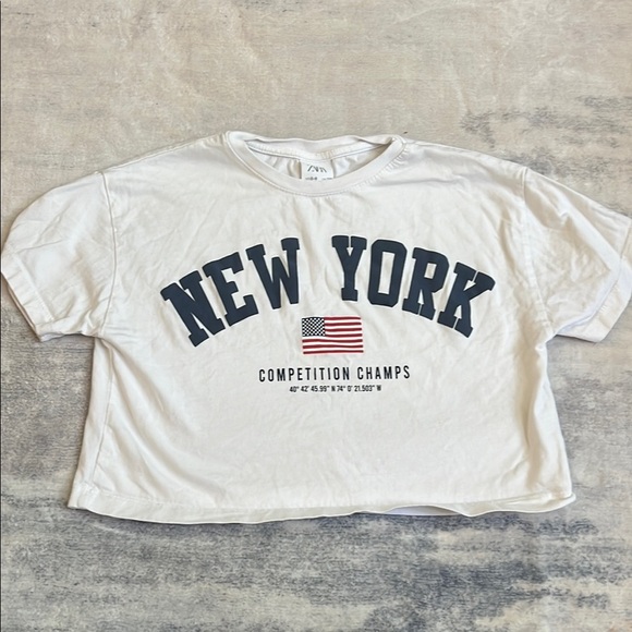 Zara Red, White and Blue New York Tee - Picture 2 of 5